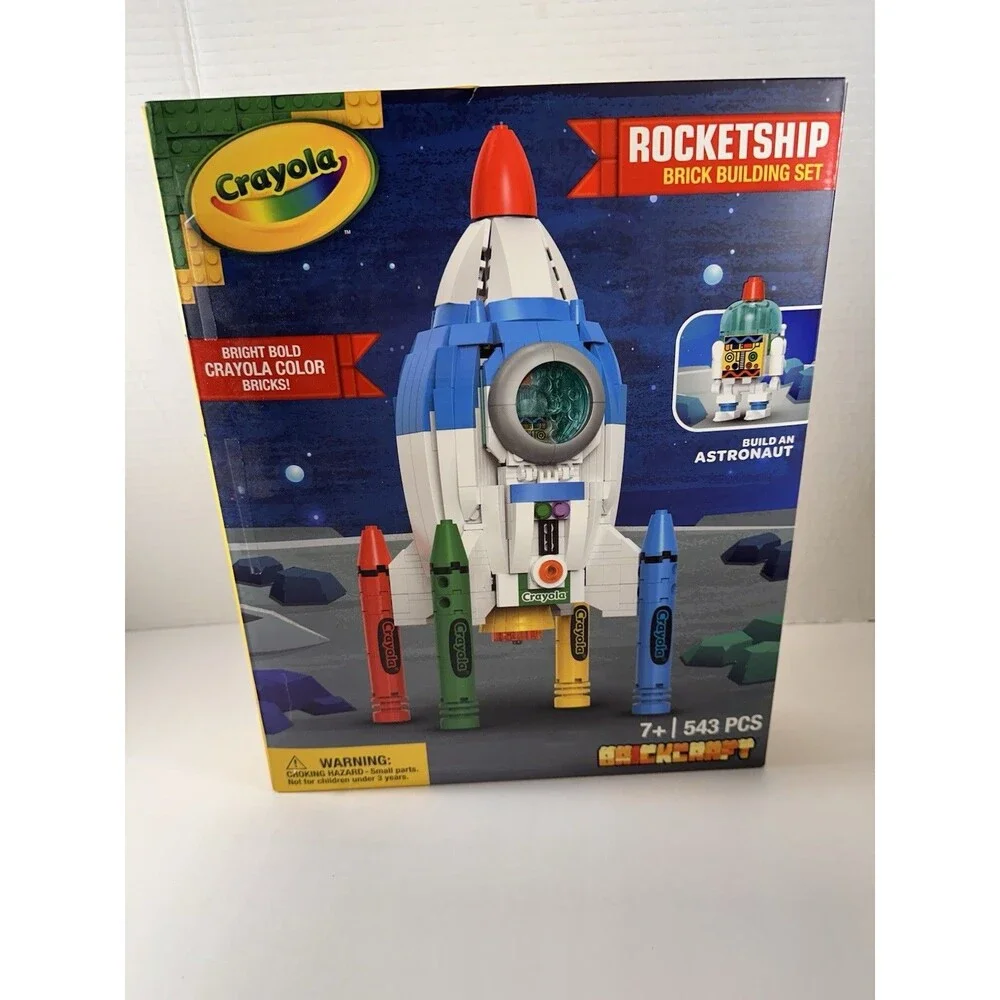 Crayola Rocketship Brick Building Set ( Brickcraft )